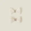 Accessorize 2-Pack Girls Bow Salon Clips