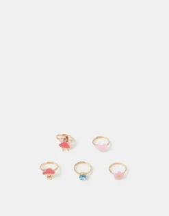 Accessorize 5-Pack Girls Fairy Ring Set