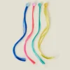 Accessorize 4-Pack Girls Faux Hair Claw Clips