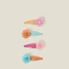 Accessorize 4-Pack Girls Flower Hair Clips