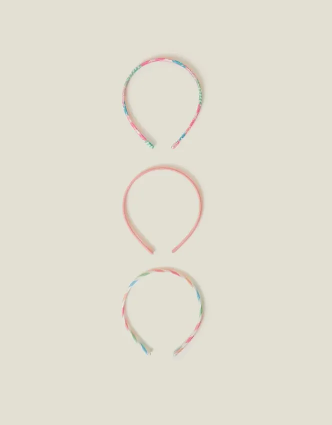 Accessorize 3-Pack Girls Flower Print Headbands