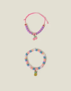 Accessorize 2-Pack Girls Fruit Beaded Bracelets