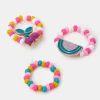 Accessorize 3-Pack Girls Fruit Beaded Rings