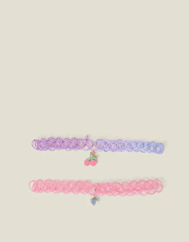 Accessorize 2-Pack Girls Fruit Choker Necklaces