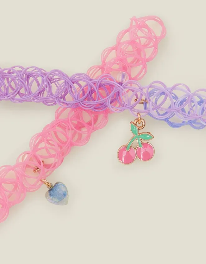 Accessorize 2-Pack Girls Fruit Choker Necklaces
