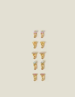 Accessorize 10-Pack Girls Fruit Clip-On Earrings