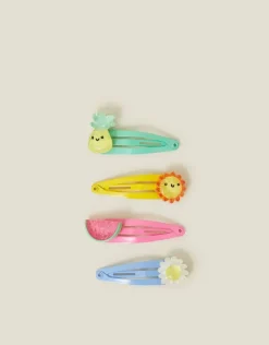 Accessorize 4-Pack Girls Fruity Hair Clips