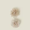 Accessorize 2-Pack Girls Glitter Corsage Hair Clips Gold