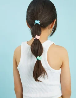 Accessorize 6-Pack Girls Glitter Heart Hair Bands