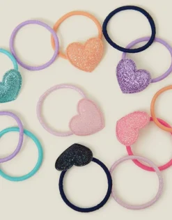 Accessorize 12-Pack Girls Heart Hair Bands