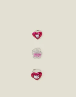 Accessorize 3-Pack Girls Hello Kitty&reg; Glitter Rings