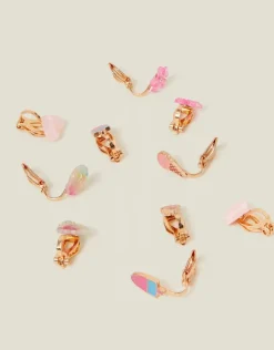 Accessorize 5-Pack Girls Ice Cream Clip-On Earrings