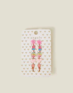 Accessorize 5-Pack Girls Ice Cream Clip-On Earrings
