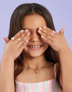 Accessorize 5-Pack Girls Ice Cream Rings