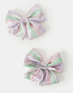 Accessorize 2-Pack Girls Ombre Bow Hair Clips