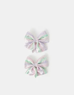 Accessorize 2-Pack Girls Ombre Bow Hair Clips