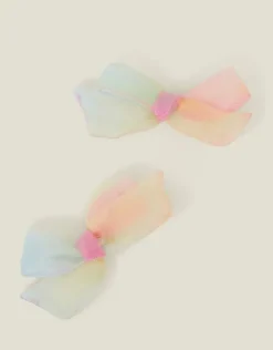 Accessorize 2-Pack Girls Ombre Bow Hair Clips