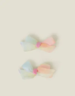 Accessorize 2-Pack Girls Ombre Bow Hair Clips