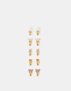 Accessorize 5-Pack Girls Party Clip-On Earrings