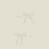 Accessorize 2-Pack Girls Pearl Bow Hair Clips
