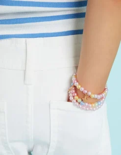 Accessorize 3-Pack Girls Princess Charm Bead Bracelets