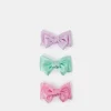 Accessorize 3-Pack Girls Satin Bow Hair Clips