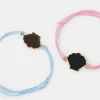 Accessorize 2-Pack Girls Shell Cord Mood Bracelets