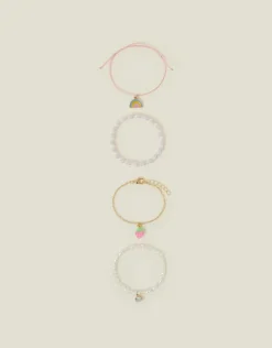 Accessorize 4-Pack Girls Spring Friendship Bracelets
