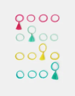 Accessorize 16-Pack Girls Tassel Hair Bands