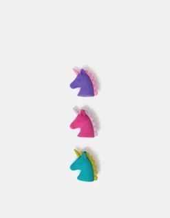 Accessorize 3-Pack Girls Unicorn Erasers