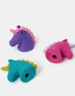 Accessorize 3-Pack Girls Unicorn Erasers