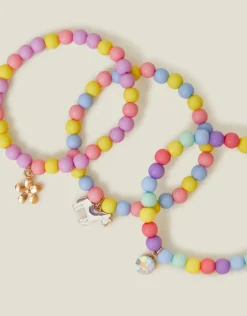 Accessorize 3-Pack Girls Unicorn Stretch Bracelets