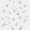 Accessorize 10-Pack Hippie Stud & Hoop Earrings
