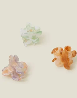 Accessorize 3-Pack Mini Flower Claw Clips
