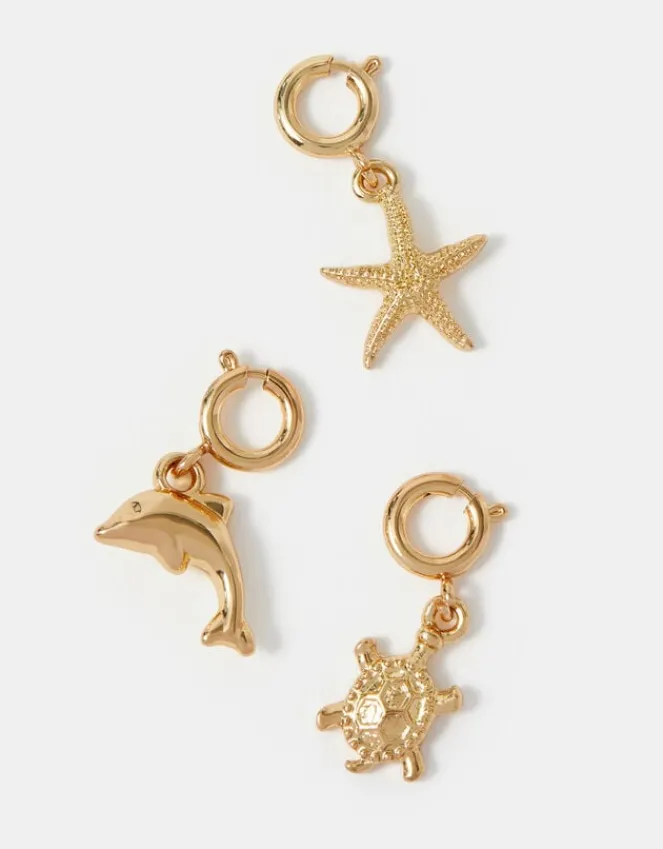 Accessorize 3-Pack Ocean Friends Jewellery Charms