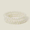 Accessorize 3-Pack Pearl Bead Stretch Bracelets