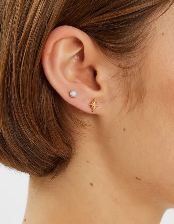 Accessorize 10-Pack Pearl Charm Stud & Hoop Earrings