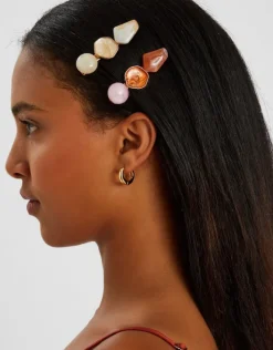 Accessorize 2-Pack Resin Stone Hair Clips