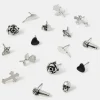 Accessorize 8-Pack Rock Star Stud Earrings