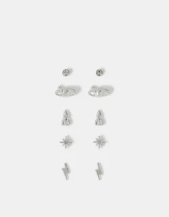 Accessorize 5-Pack Rocket Stud Earrings