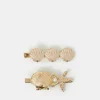Accessorize 2-Pack Shell Hair Clips
