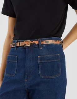 Accessorize 2-Pack Skinny Belts Multi