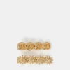 Accessorize 2-Pack Soleil Metal Hair Clips