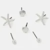 Accessorize 3-Pack Starfish Stud Earrings