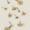 Accessorize 5-Pack Starfish Stud Earrings