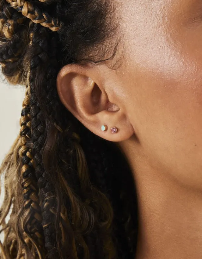 Accessorize 15-Pack Stone Stud Earrings Multi