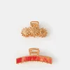 Accessorize 2-Pack Sunshine Metal Claw Clips