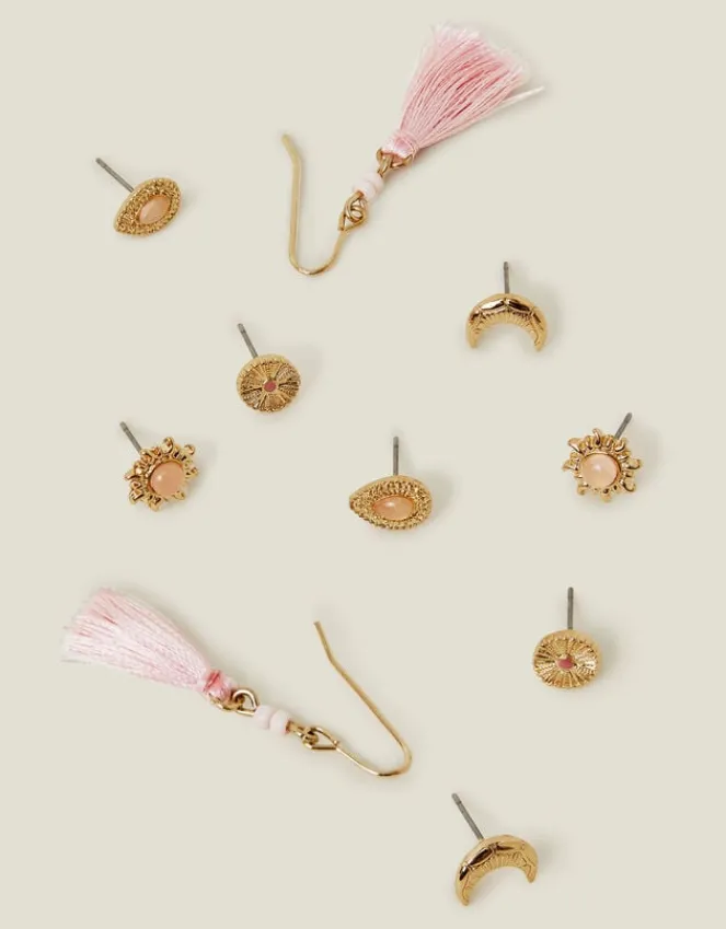 Accessorize 5-Pack Tassel Stud Earrings