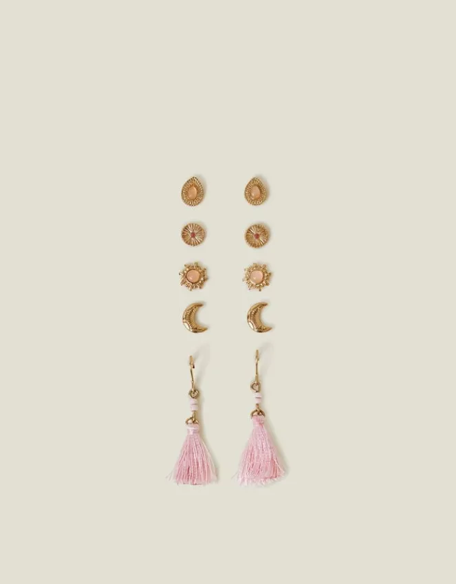 Accessorize 5-Pack Tassel Stud Earrings