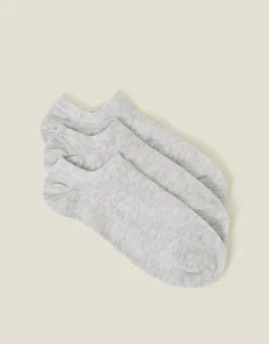 Accessorize 3-Pack Trainer Socks Grey